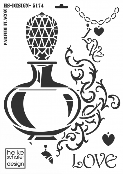 Schablone-Stencil A3 324-5174 Parfum Flacon